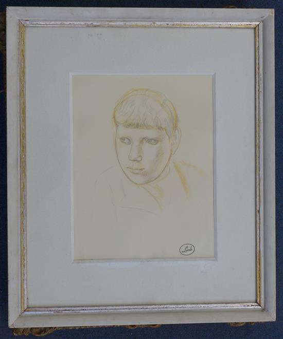 § Henry Lamb (1883-1960) Head study, 12 x 9in.